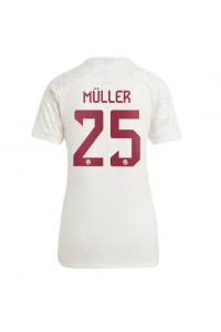 Bayern Munich Thomas Muller #25 Jalkapallovaatteet Naisten Kolmaspaita 2023-24 Lyhythihainen